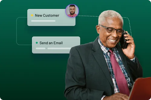 New Customer, man smiling