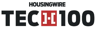 HousingWire Tech100 logo with bold black text and red icon