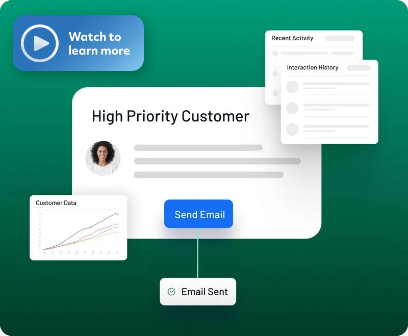 Retention workflow with a play button to watch a short demo.