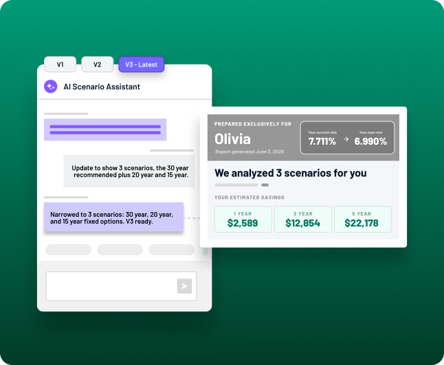 Stay in control with AI Scenario Assistant's built in review and refinement capabilities.