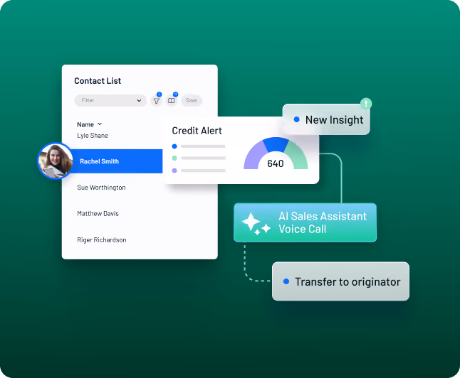 AI Assistants make human-like outbound calls the moment qualifying events occur.