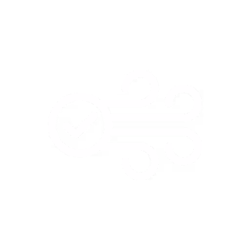 Symbool zuivere lucht wit