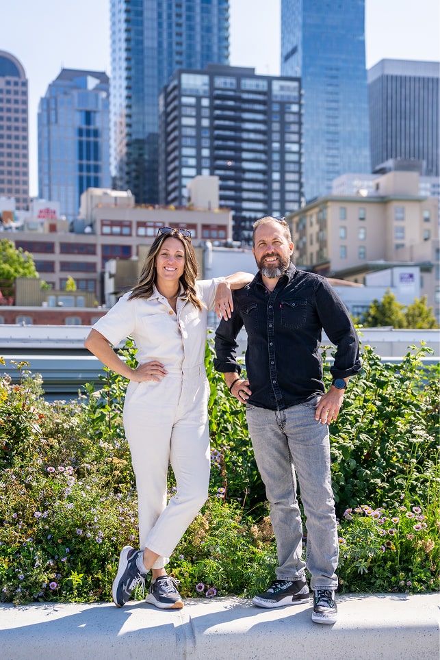 Laura and Wayne from RVNU standing together