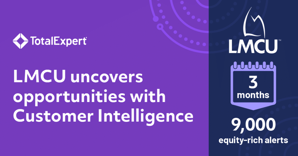 LMCU uncovers opportunities with Customer Intelligence. 9,000 equity-rich opportunities in 3 months.