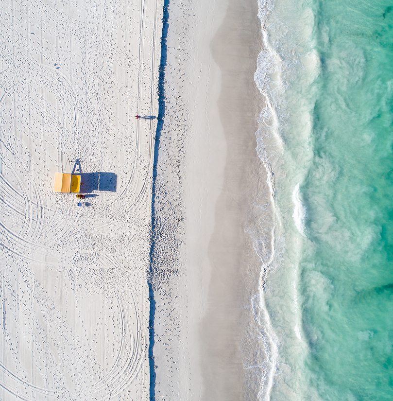 Aerial view of City Beach coastline, Perth WA