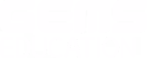GEMS Education logo in white text on a transparent background.