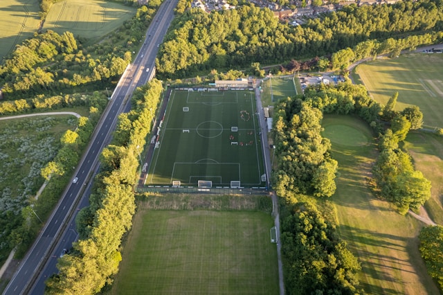 Sports facilities nearby a housing development