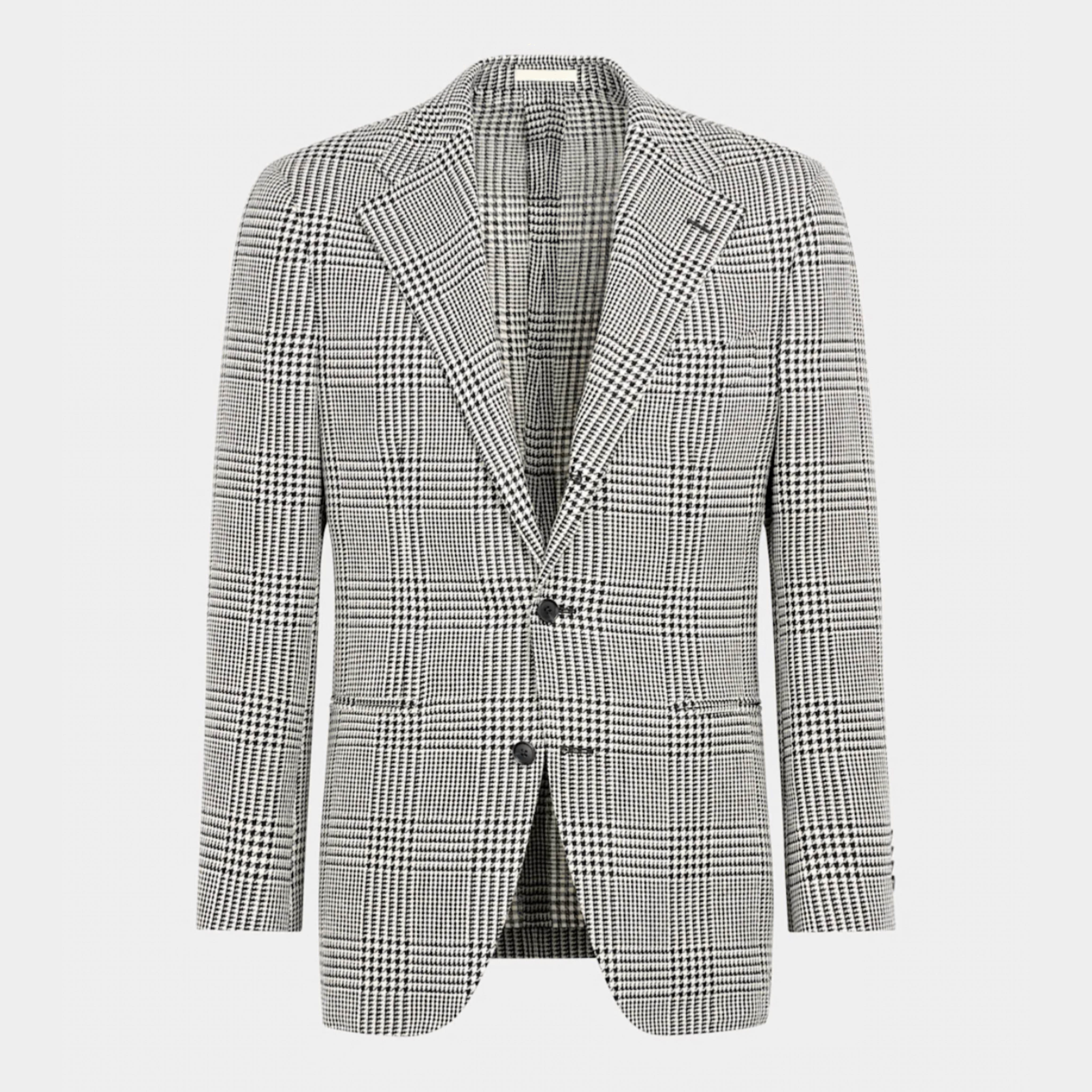 Black & White Neapolitan Checkered Blazer
