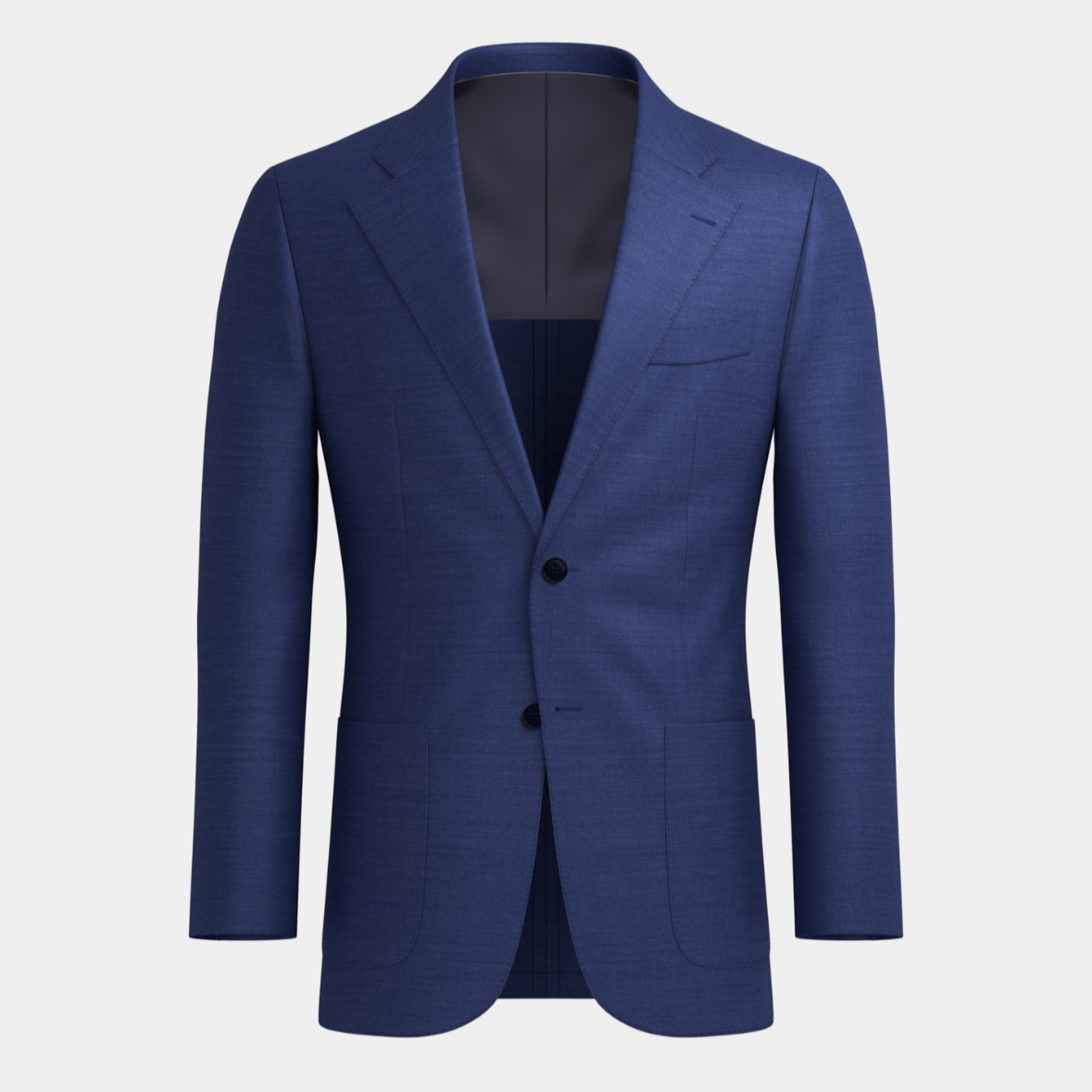 100% Pure Navy Blue Linen Comfort Suit