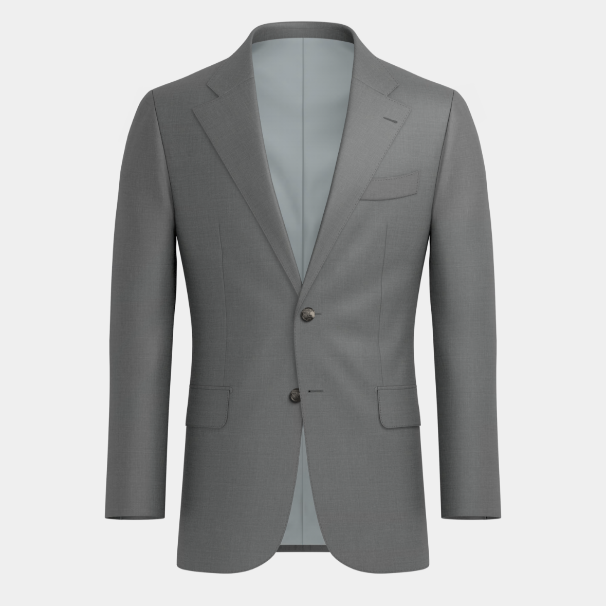 Light Grey Pure S110 Wool Suit