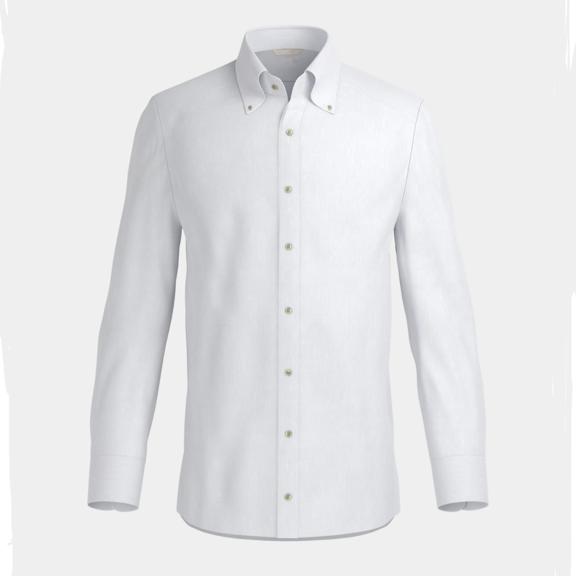 100% Pure White Linen Shirt