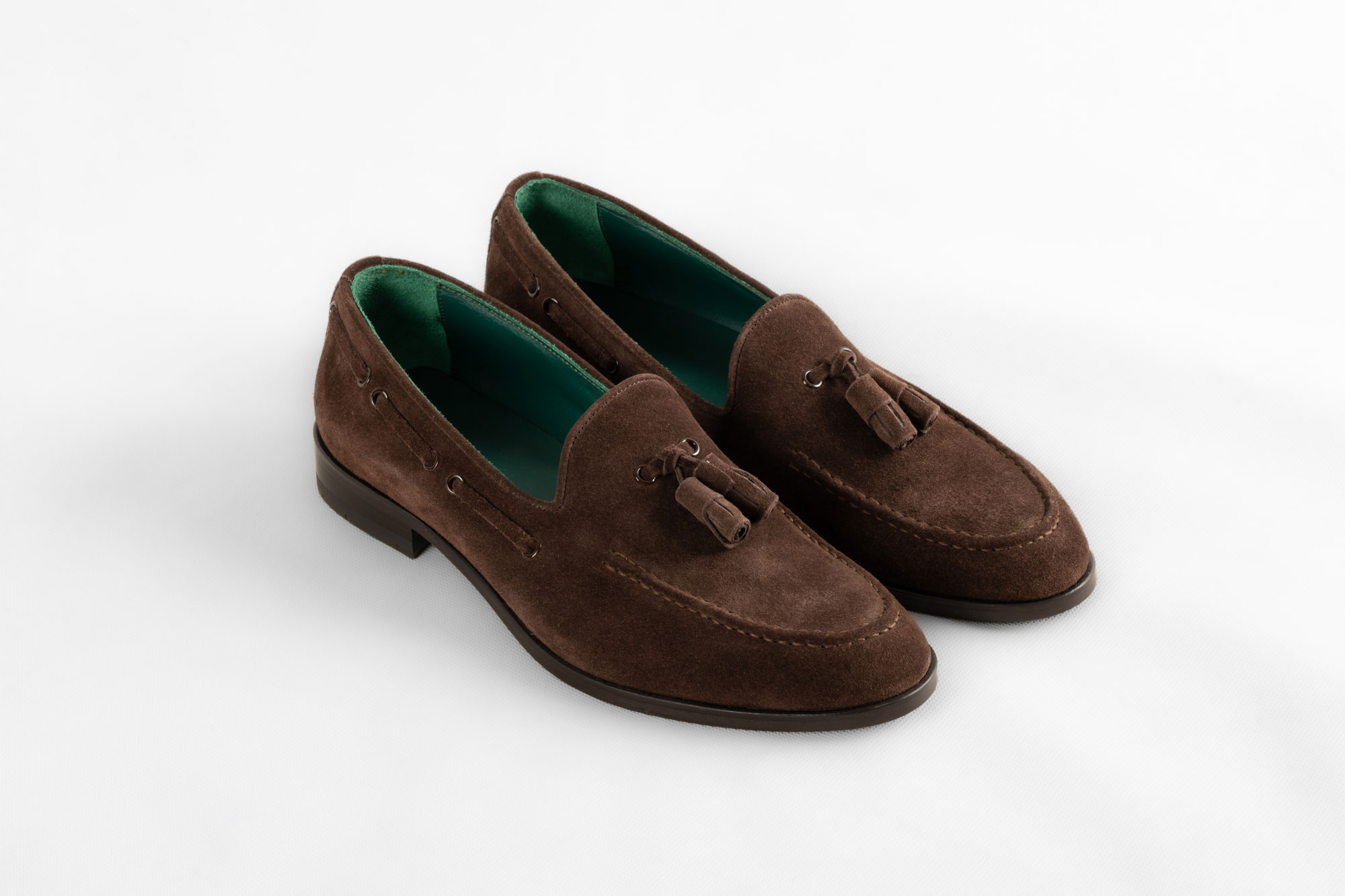 Dark Brown Suede Tassel Loafer 