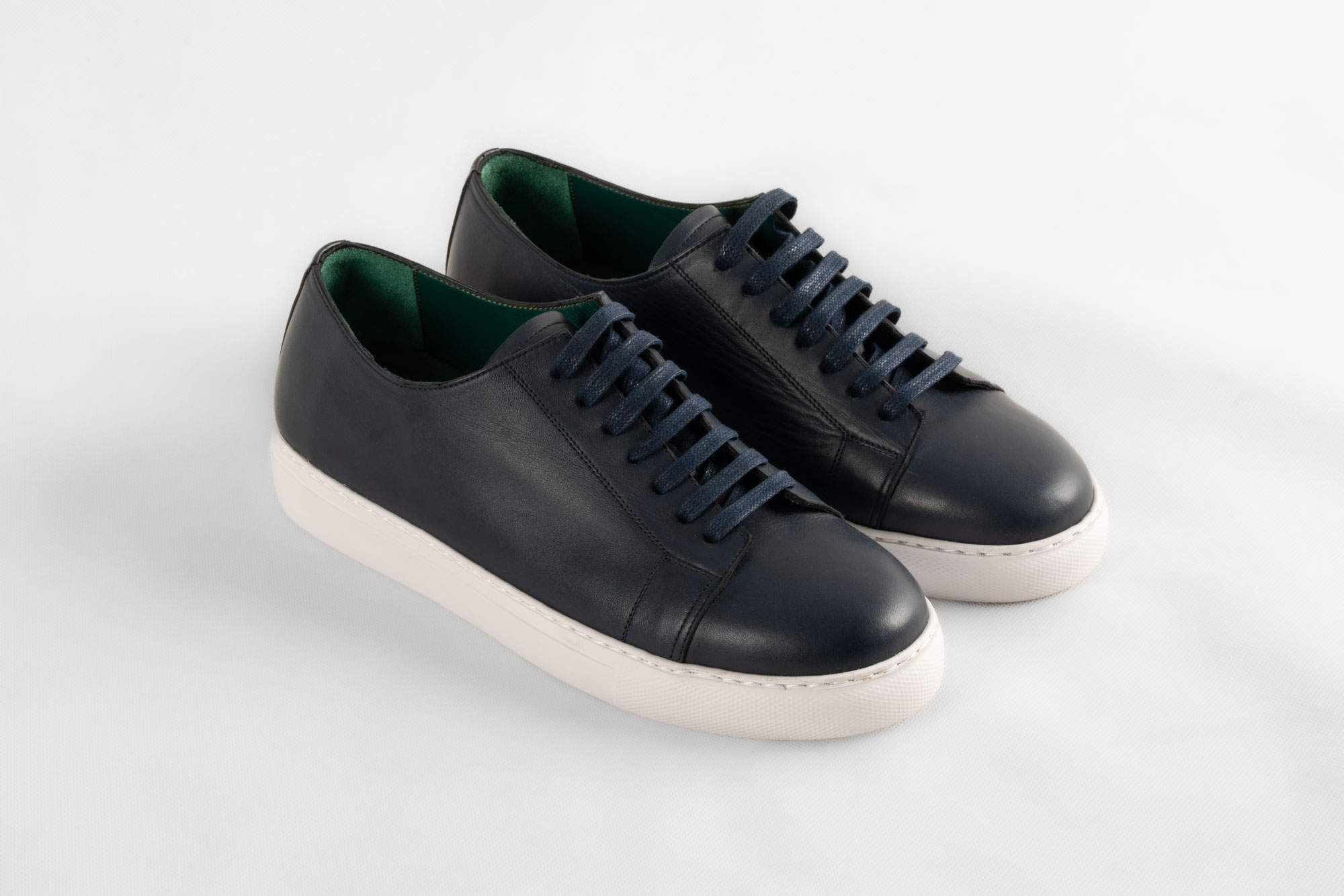 Blue Leather Sneaker