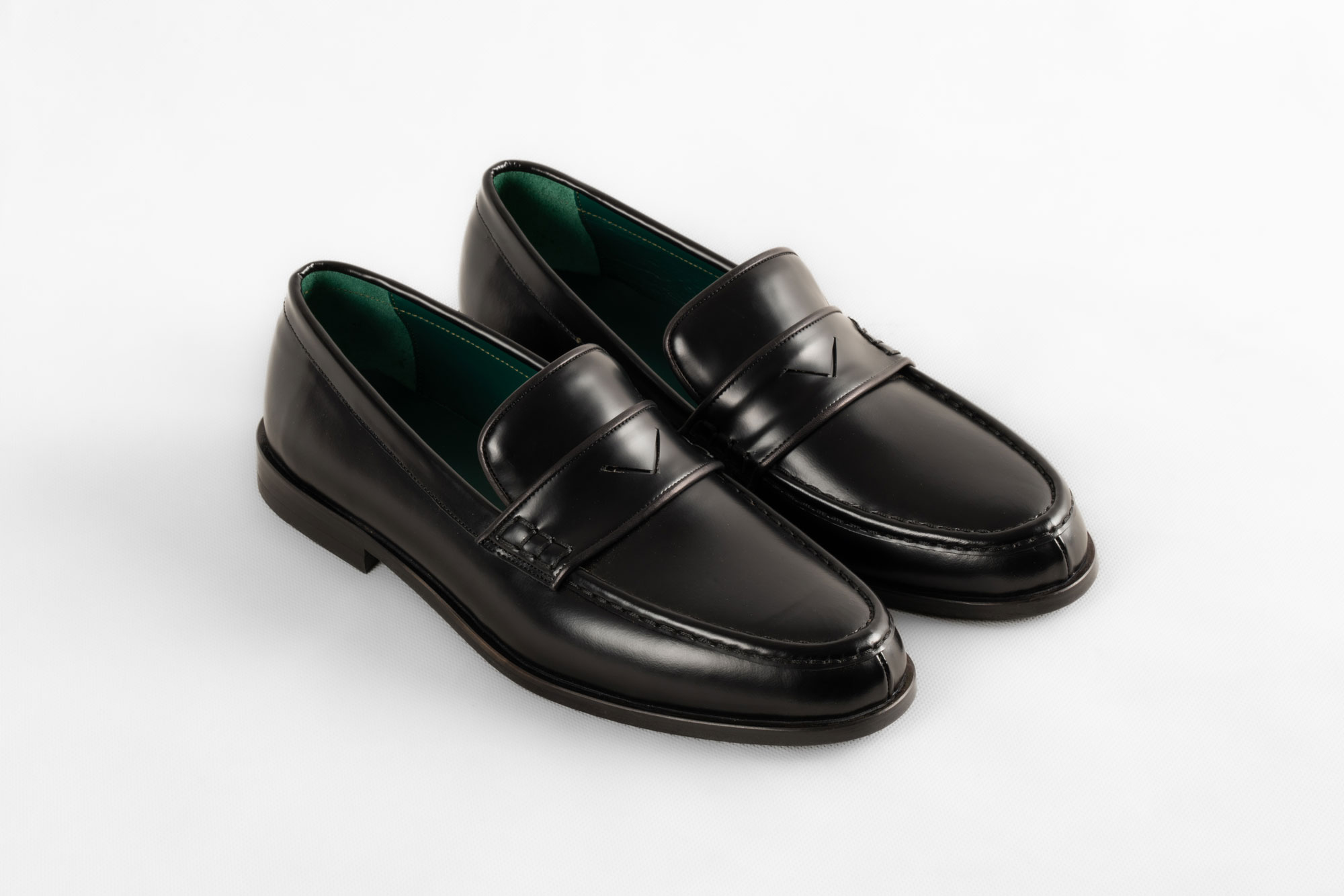 Black Penny Leather Loafer