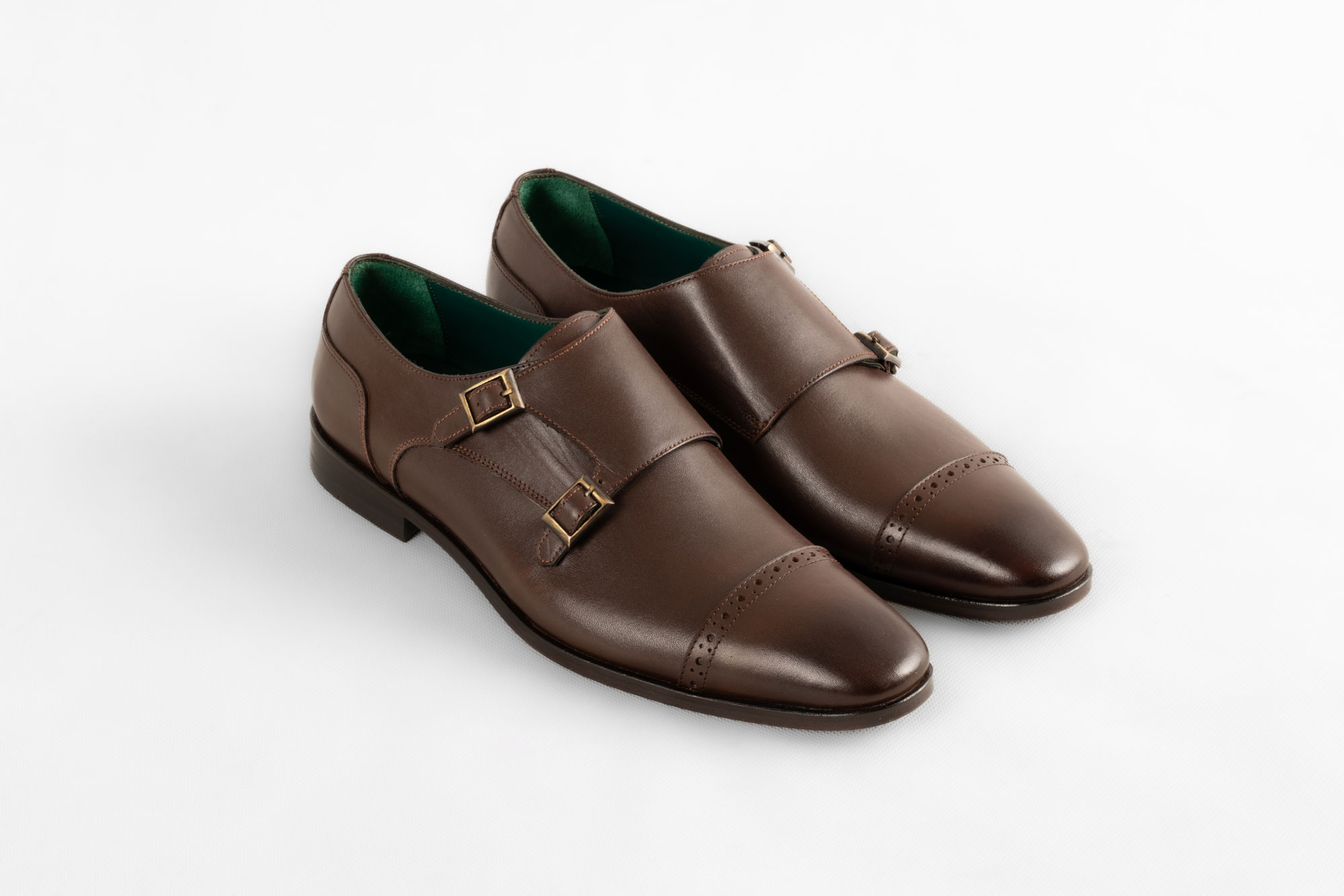 Brown Double Monck Strap 