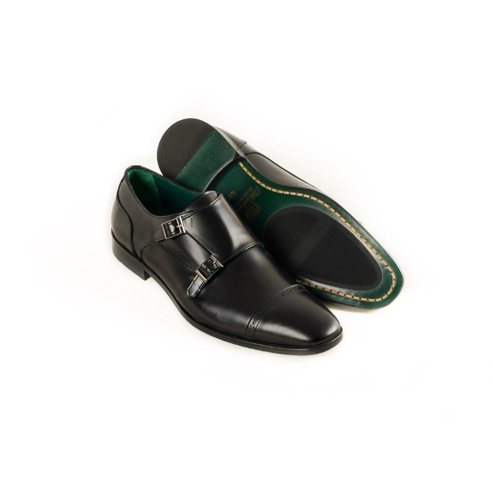Black Double Monck Strap 