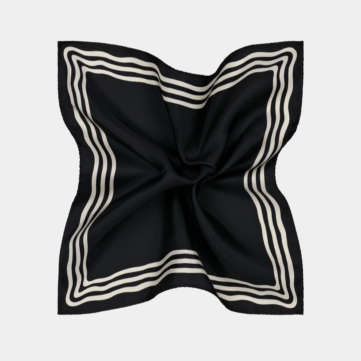 Black Pocket Square
