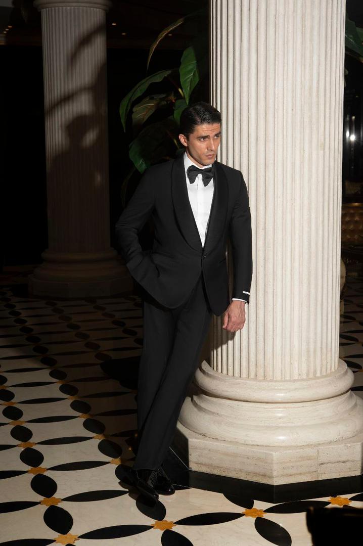 Black Tailored Fit Dinner Jacket
