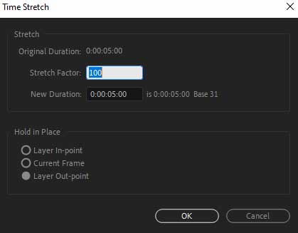 Cách tăng và giảm tốc độ clip trong After Effects iRender với After Effects 07