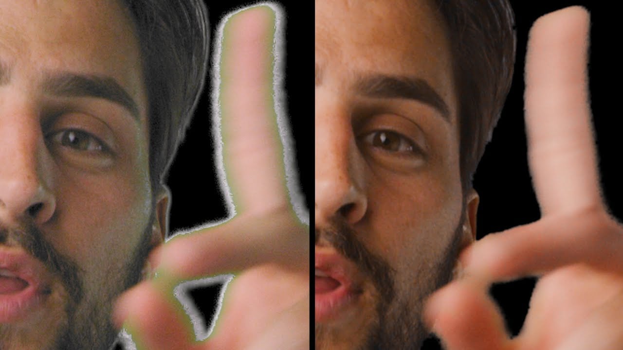 How to clean up fuzzy edges and colour spill from your green screen video  footage