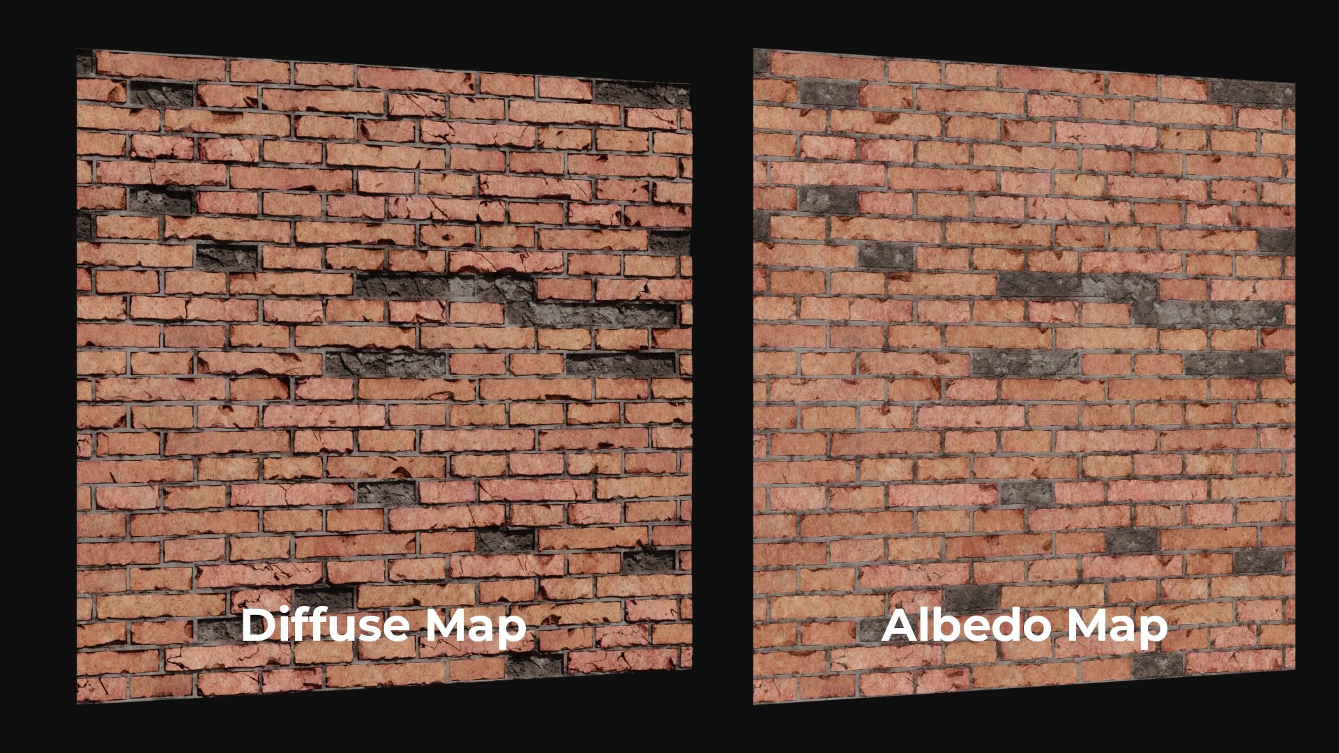 Difference between Albedo and Diffuse map - A23D