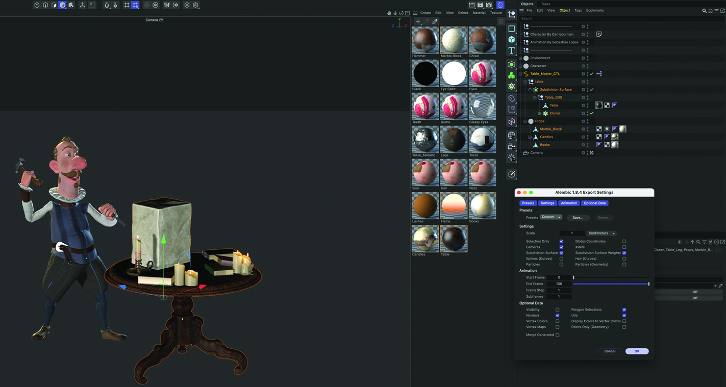 How to assign a texture to an Alembic file in Cinema 4D | Creative Bloq