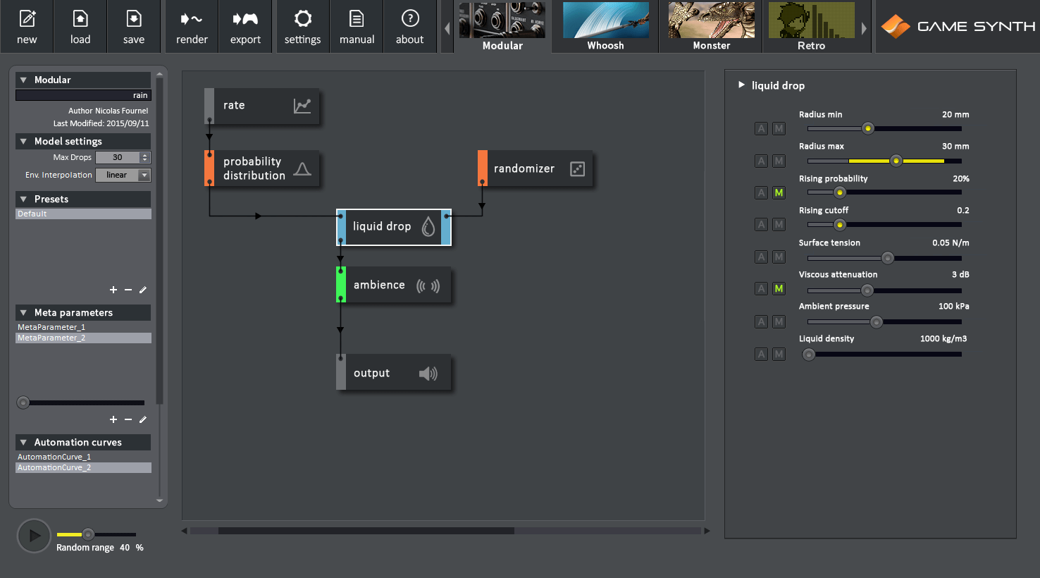 GameSynth - The Procedural Audio Middleware
