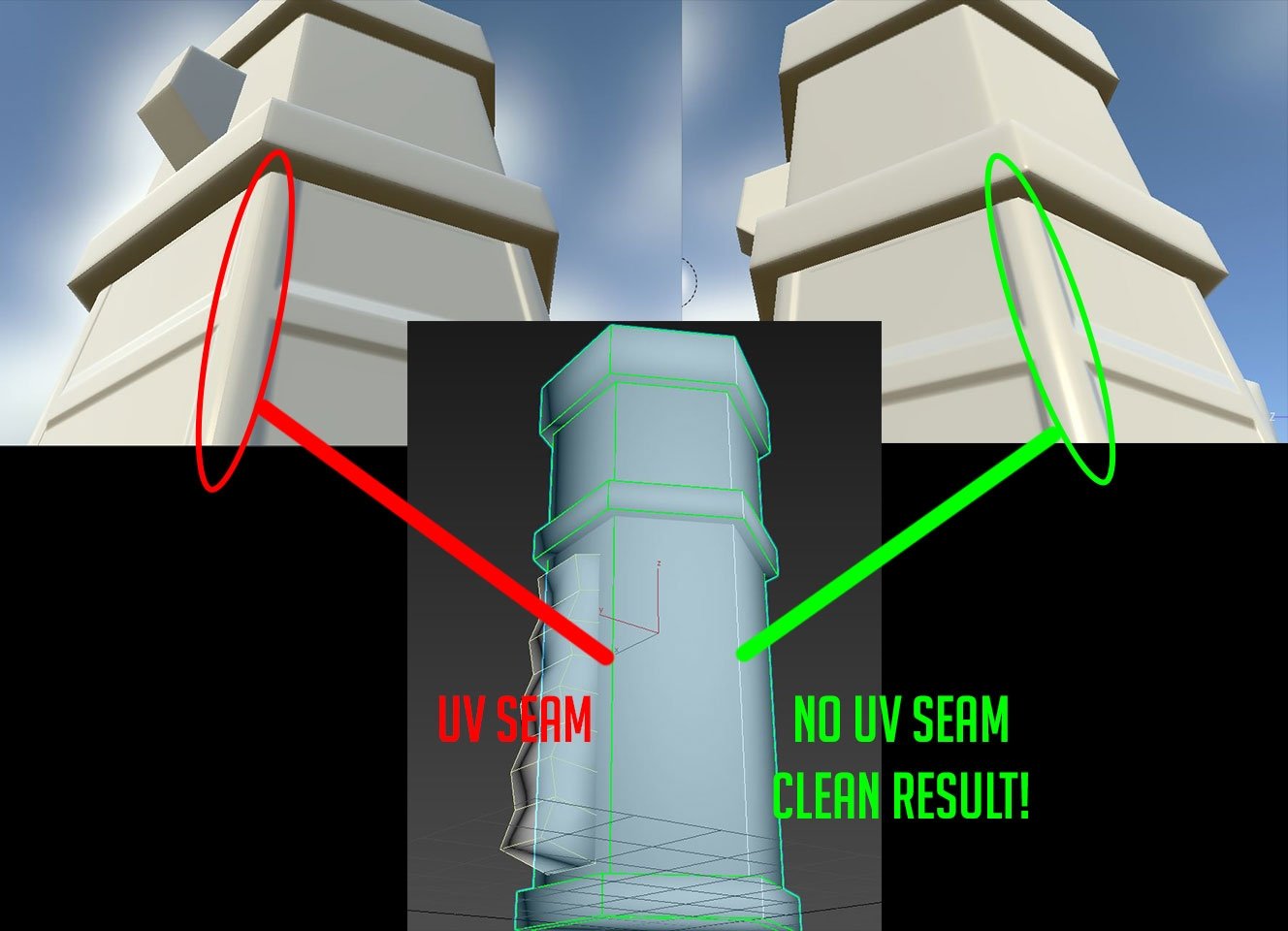 Normal map seams on UV seams — polycount