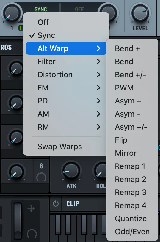 Serum 2 Warp Modes