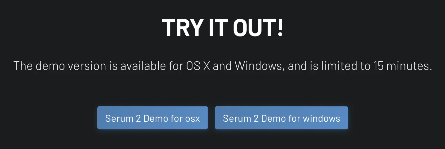 Serum 2 Demo