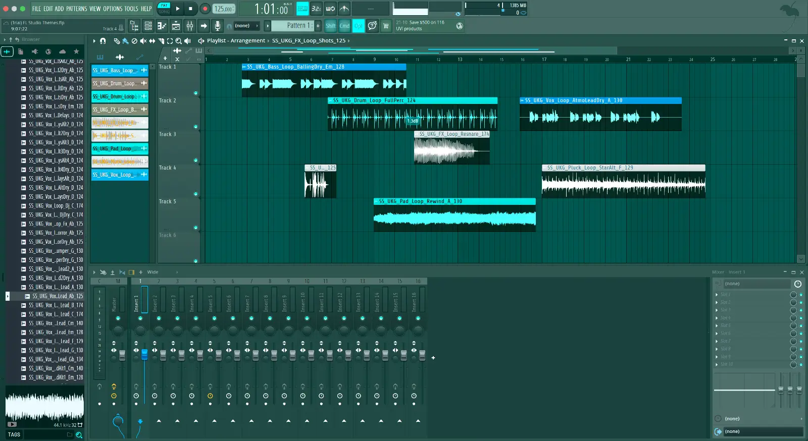 Blue Lights FL Theme