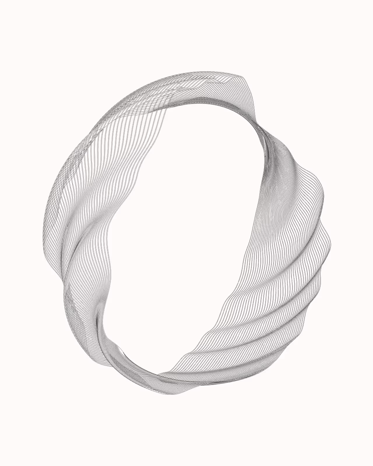 Abstract twisted ribbon