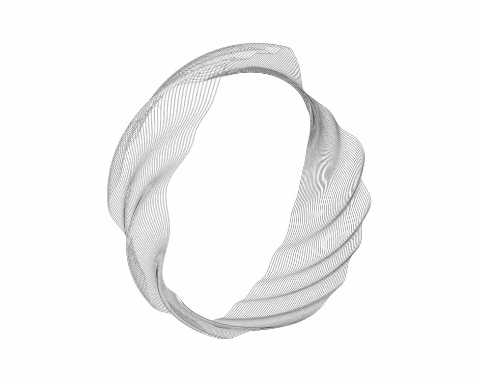 Abstract twisted ribbon