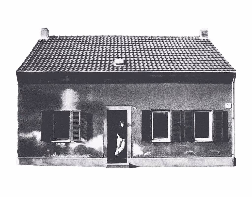 Das erste Firmengebäude von Mundorf, historische Aufnahme