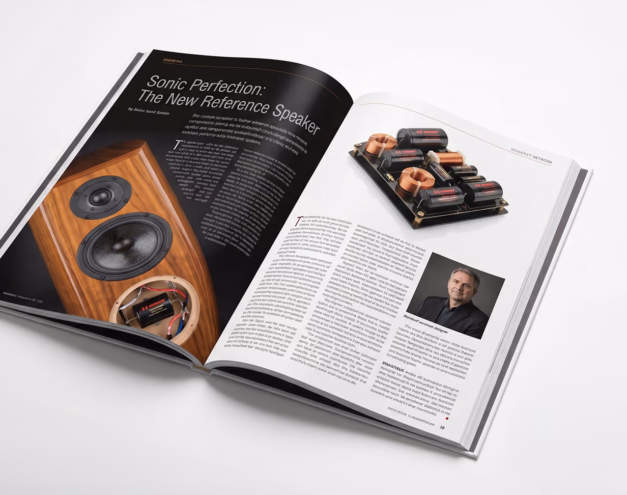 Open trade magazine with a Mundorf article