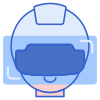 icon of a person wearing a VR headset