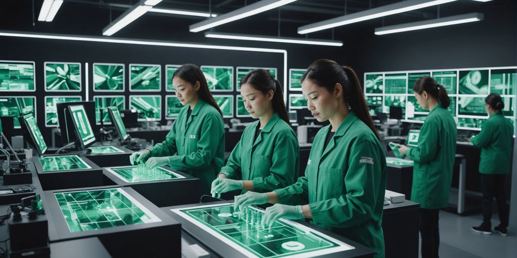 Usine de cosmétiques avec microlearning et hologrammes en 3D. Le microlearning  une approche moderne pour l'intégration