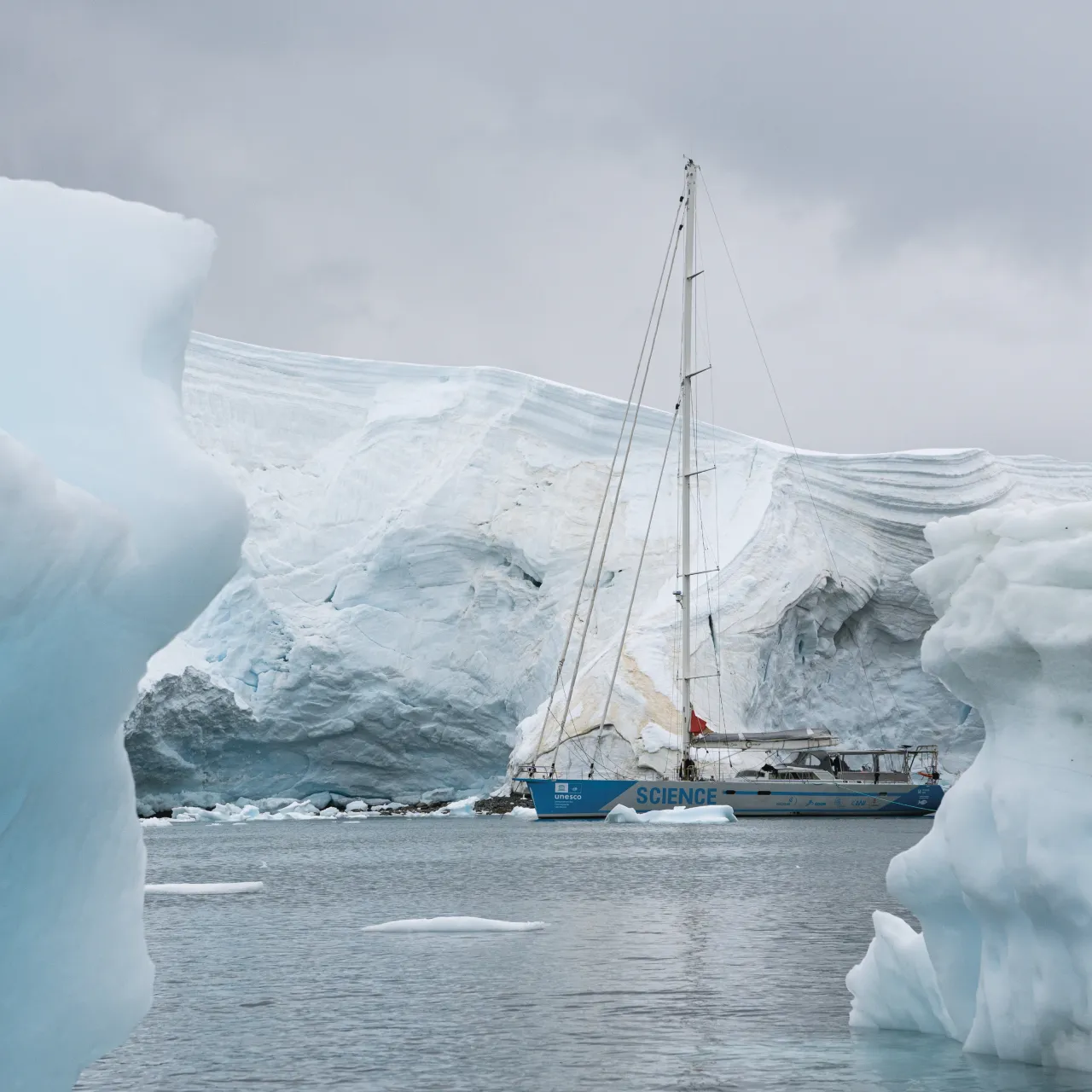 Malizia Explorer in Paradise Bay