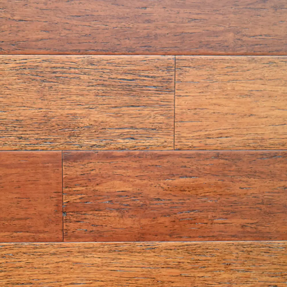 Vintage bamboo flooring with a natural, warm wood finish and smooth surface, ideal for modern and classic interiors.