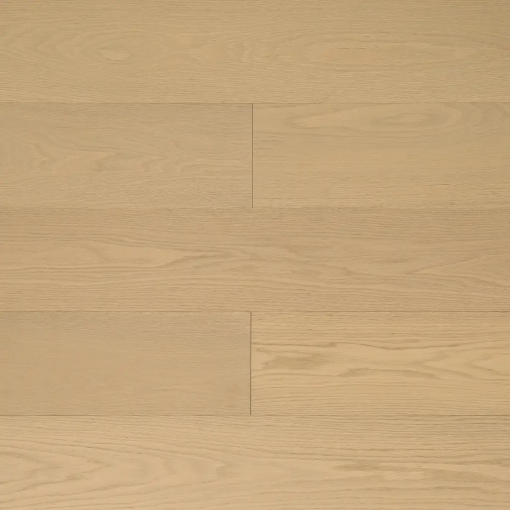 Parchment Oak engineered timber flooring with a soft, light beige wood finish, providing a warm and elegant look for residential or commercial spaces.