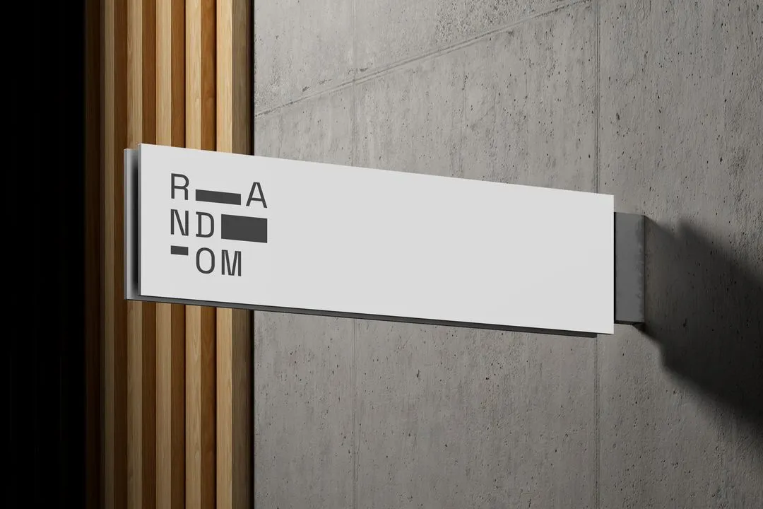 Image of outdoor signage of Random International