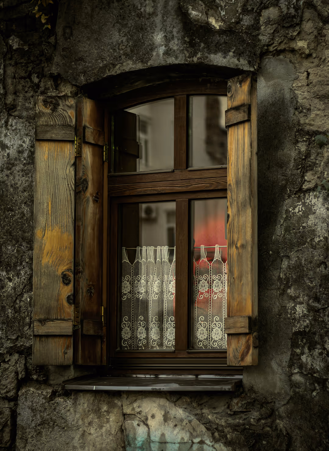 Vintage window of a restaurant