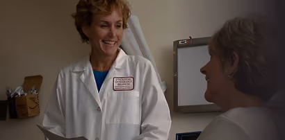 Doctor talking with a patient