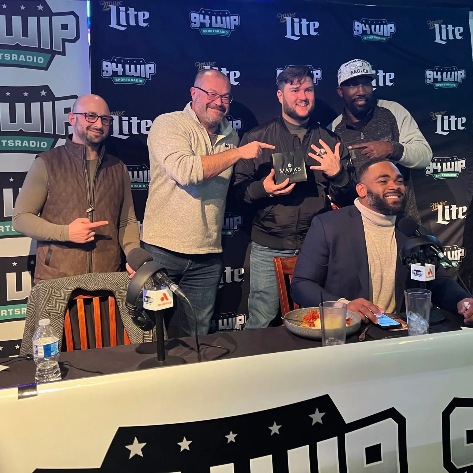 Marks Jewelers live sponsorship at the 94WIP studio