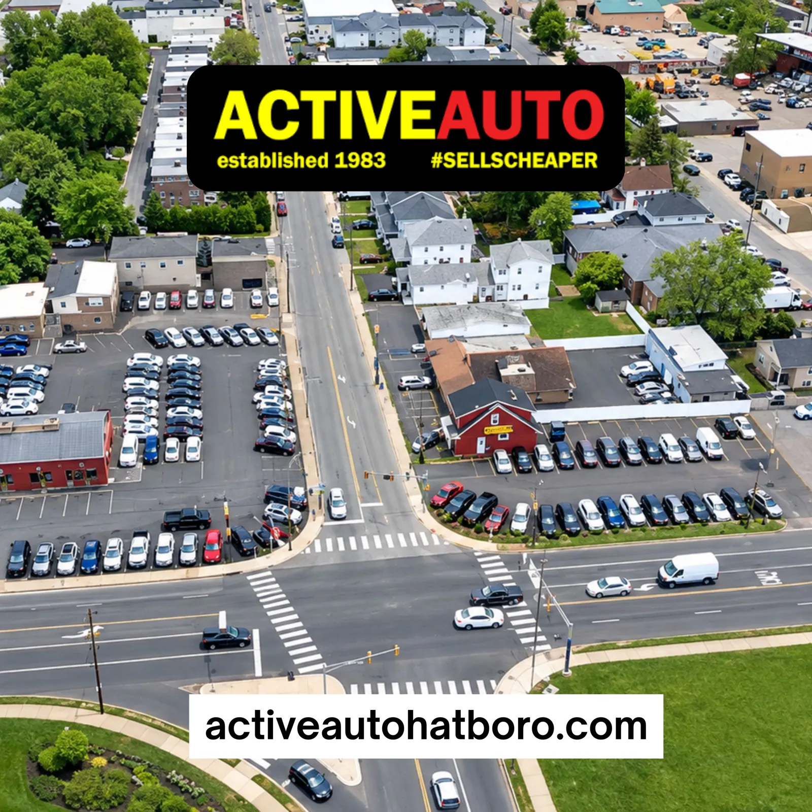 Active Auto Hatboro aerial ad