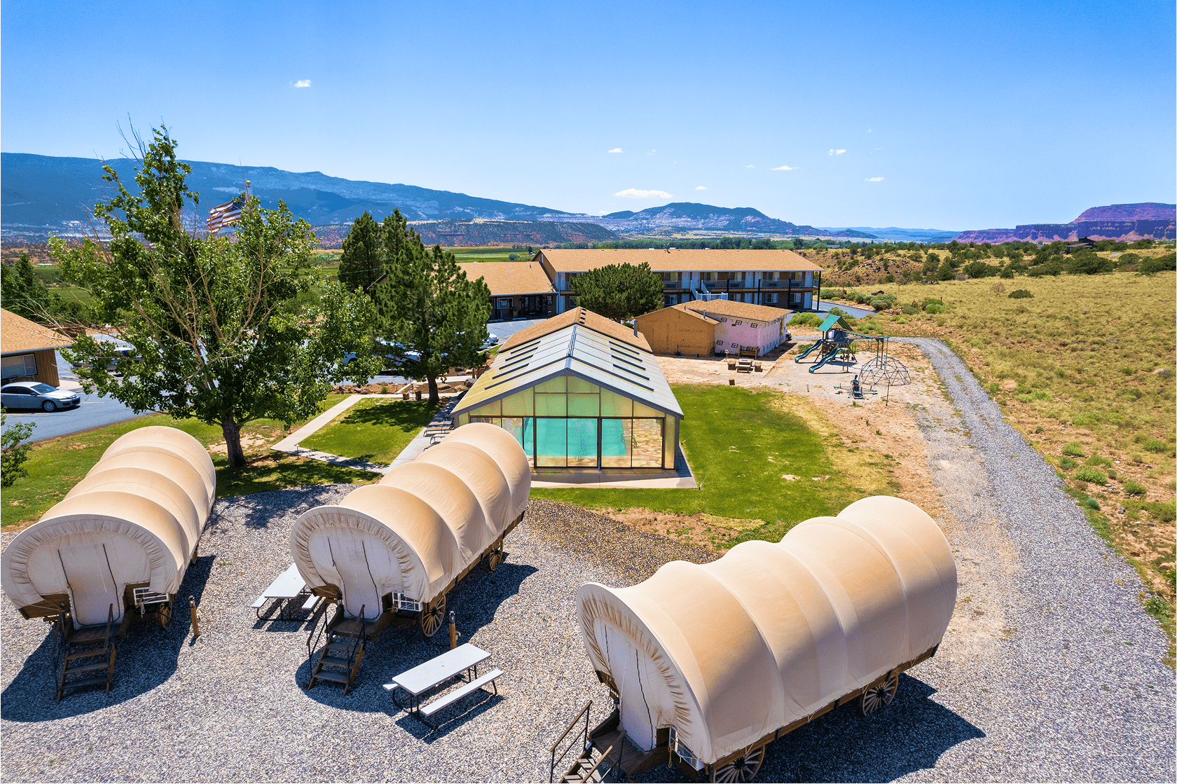 Broken Spur Inn & Steakhouse exterior in Torrey Utah near Capitol Reef National Park