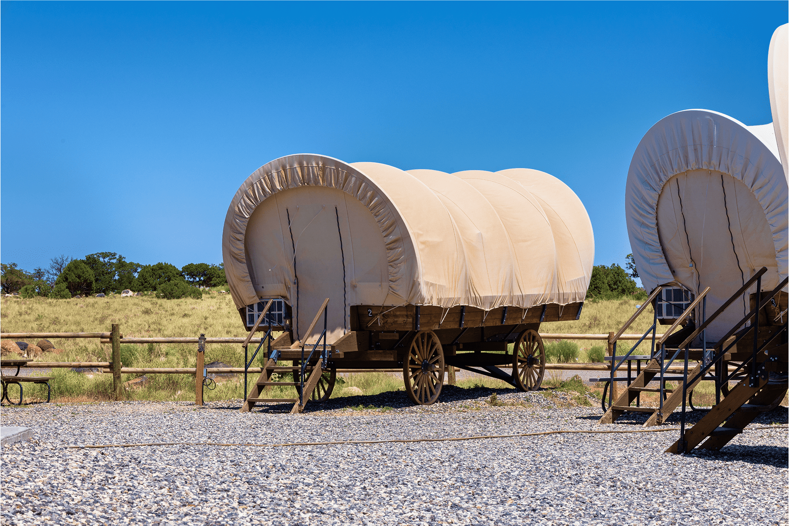 Covered wagon stay near Capitol Reef National Park at Broken Spur Inn & Steakhouse