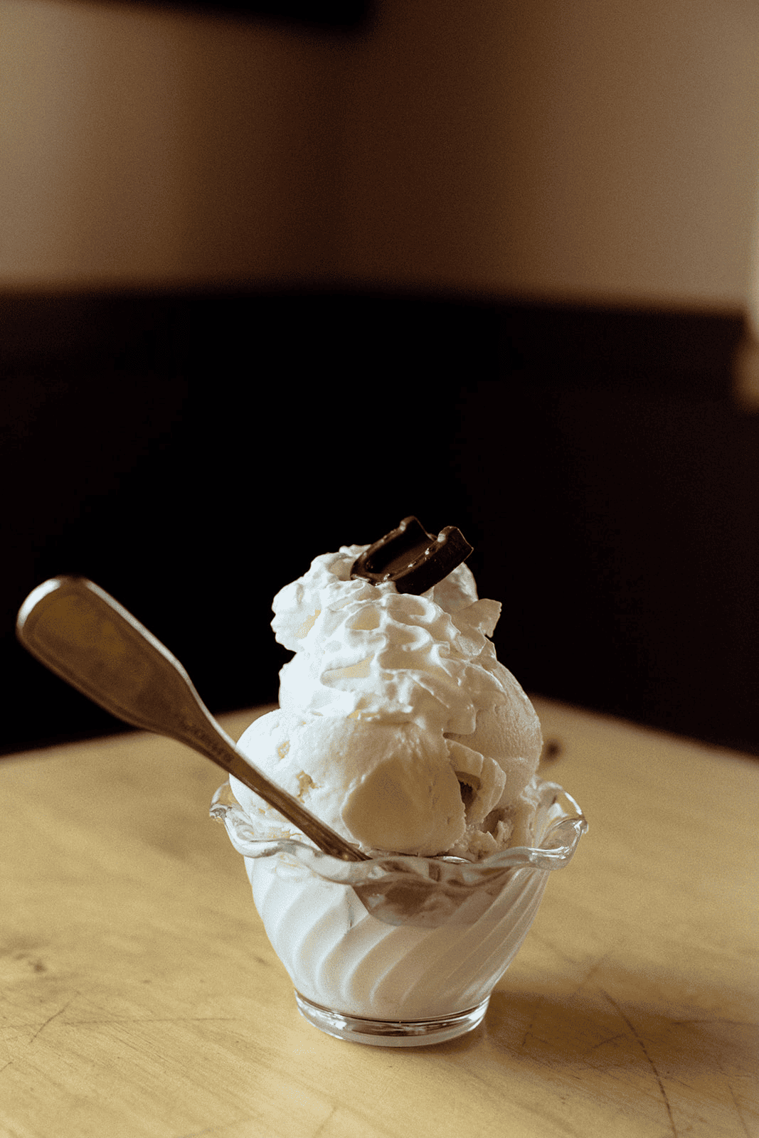 Ice cream sundae at Broken Spur Inn & Steakhouse near Capitol Reef