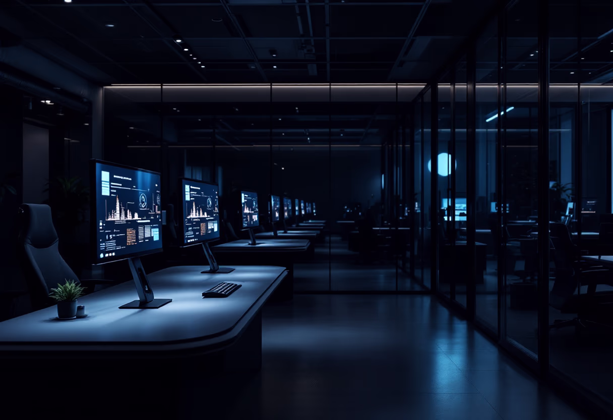 Modern office interior representing bespoke AI consulting systems built for privacy and scale