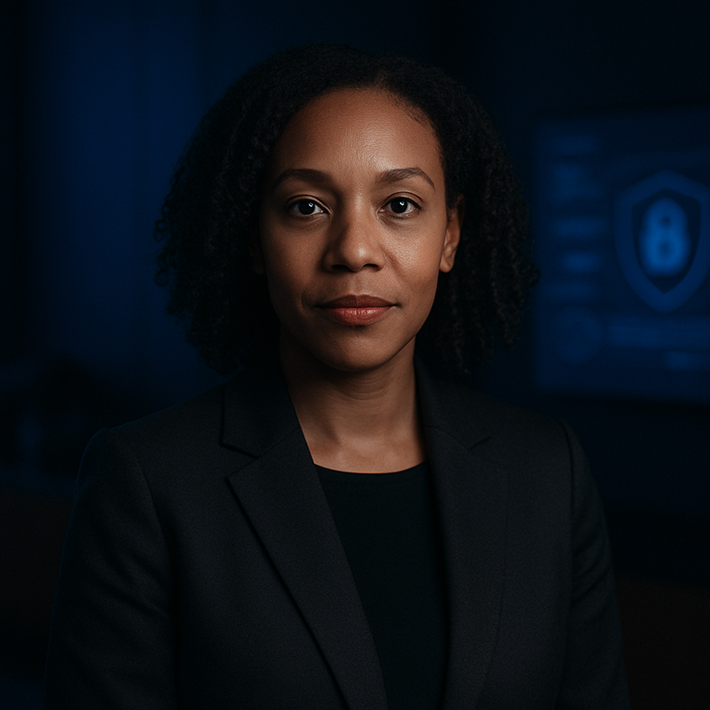 Portrait of a female client asking about data privacy and secure AI systems